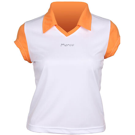 DP-01 dámské triko bílá-oranžová