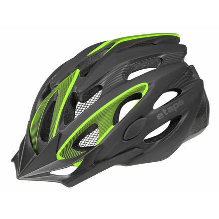 Biker cyklistická helma černá-zelená